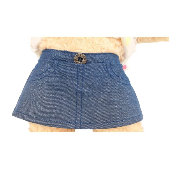 Build-A-Bear Happy Hugs Bear Be Miraculous Shirt Denim Skirt Ladybug Cat Noir - Picture 4 of 10
